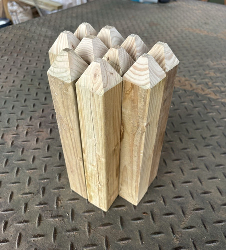 Wooden garden pegs - garden,