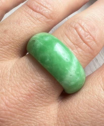 Jade ring green - jade,