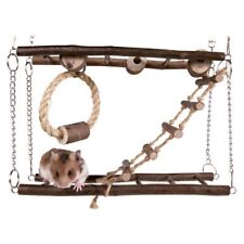 Hamster Gerbil Mouse Rat Pet Suspension Habitat Hanging Bridge Playground