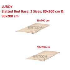 IKEA LURÖY Slatted Bed Base 80x200, 90x200 cm Curved Wood Slats Mattress Support