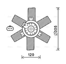 AVA Radiator Fan CN7553 for
