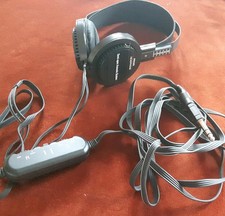 VINTAGE PHILIPS SBC 3165 ELECTRODYNAMIC STEREO HEADPHONES with Volume Controls!
