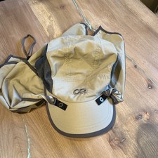 Outdoor Research OR Sun Runner Hat Cap Strapback Beige Cape Neck Protector Large