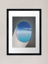 Airplane Window, Tropical Blue