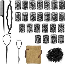 DECARETA Beard Beads for