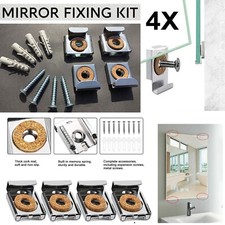 4X Chrome Mirror Wall Hanging