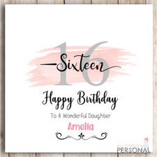 Girls 16th birthday - 16th, card