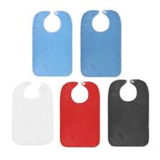 Adult Washable Bibs Seniors Bib Clothing Protection Bib Reusable Eating Bibs