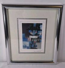 Blue Harlequin Signed Silver