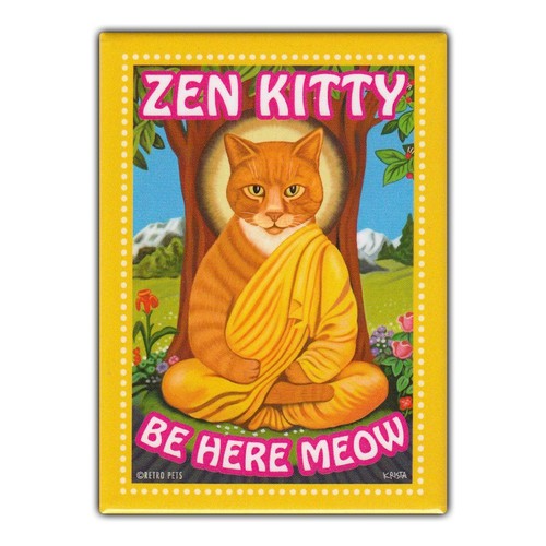 Retro pets refrigerator - retro, magnet