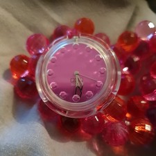 Swatch Pop Crystal Watch. Pink. Working 