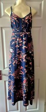 M&S Indigo Navy Floral Maxi
