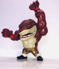 Vintage 1994 Street Sharks Big Slammu Figure Mattel Toys Working