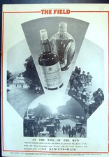 Antique Print Haig Whisky End Car Run Moment Rest Reflect Peace Drive 1932 20th