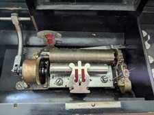 Antique 1800's Victorian Swiss Cylinder Music Box - Please Read