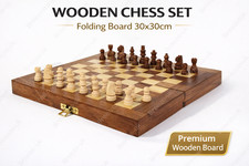 Wooden chess set - set, folding