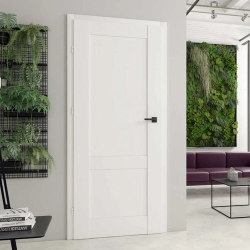 Internal door set with - door,
