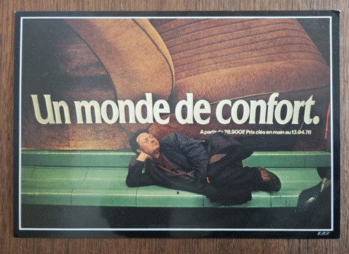 1980 french postcard - 1980, satire