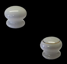 Pack Of 10 x Grey Porcelain Ceramic Cupboard Cabinet Door Knobs 35mm