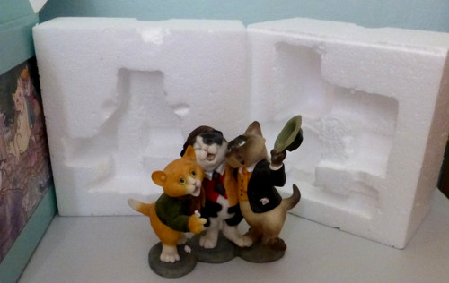 Cat figurines nine - nine, by