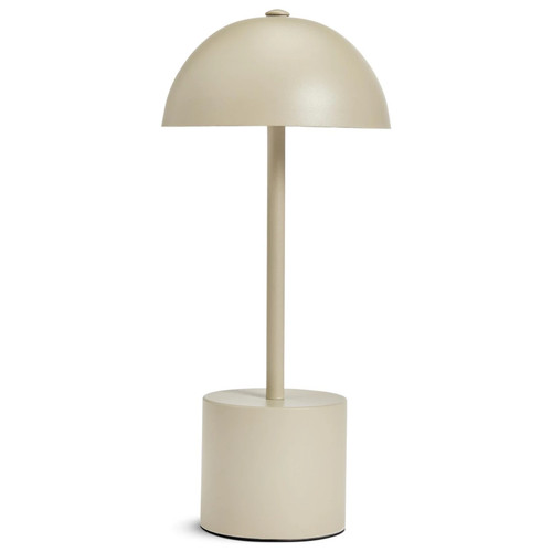Mushroom led table - lamp, taupe