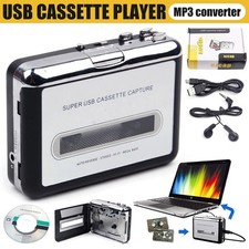 Cassette Player USB Cassette to MP3 Cassette Recorder Converter with Earphones