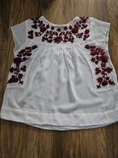 Zara Boho Embroided Blouse/