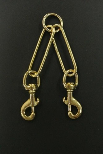 Brass dog coupling - dog, greyhound