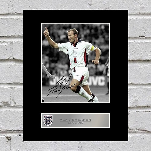 Alan shearer signed mounted - alan,