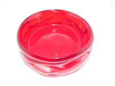 Whitefriars Knobbly Red Glass Bowl MCM