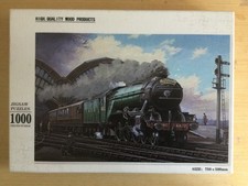 1000 Piece Puzzle entitled Steam Train High quality wooden jigsaw Complete