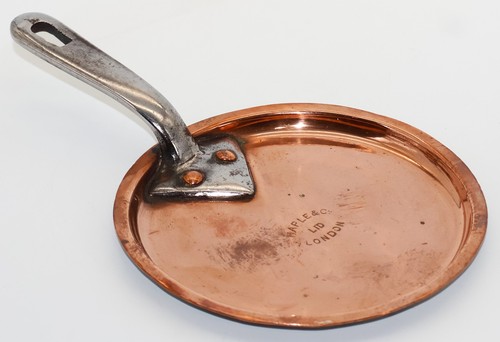 Antique copper saucepan lid - antique,