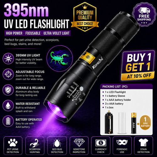 Super bright 120000lm torch - uv,
