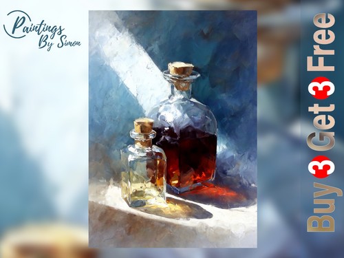 Whisky decanter 5x7 - whisky, on