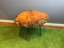 Wooden Coffee Table Round Tree