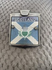 SCOTLAND VINTAGE ENAMEL CAR
