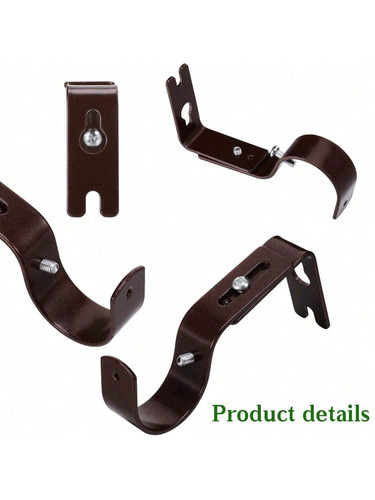 Curtain pole rod - pole, brackets