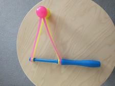 Vintage Plastic  Clacker Toy In Vibrant Colours