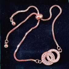 Rose Gold Round GG Link