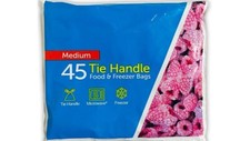 45 MEDIUM  TIE HANDLE FOOD AND FREEZER BAGS