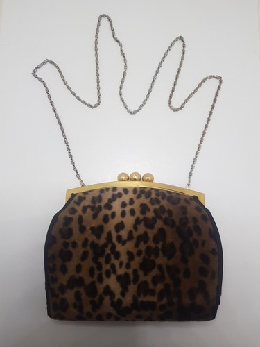 Leopard print with - print, gold