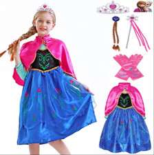 Kid Girls Frozen Anna Costume