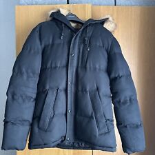 Used Men’s Zavetti Canada Winter Black Coat Size SMALL