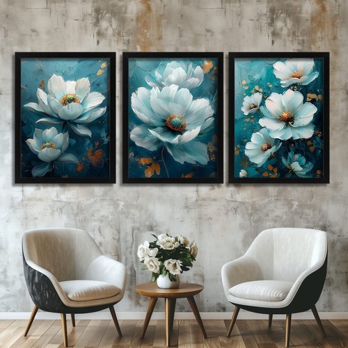 Set floral art - floral, prints