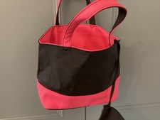 Pava ltd London  / Pink Very Soft Handbag , with attached purse,   unusual bag  