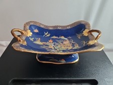 Carlton Ware Bleu Royale 2 Handle Basket Bowl