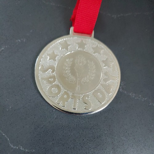 Sports day medal with - sports, ribbon