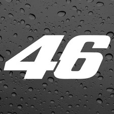 46 10CM X2 PAIR STICKERS WHITE