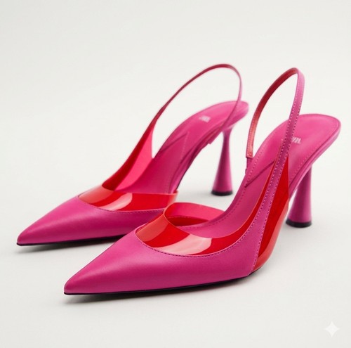 Zara hot pink and red - zara,
