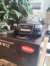 Kyosho 1/18 Scale Diecast Model. Audi A8 W12 Black. Excellent Condition